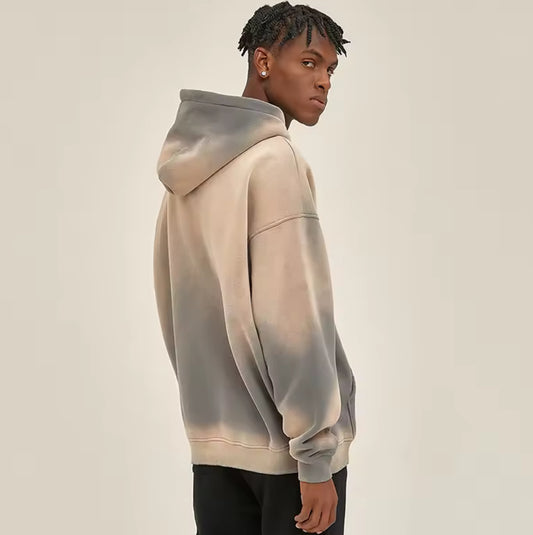 Gray Distressed Hoodie