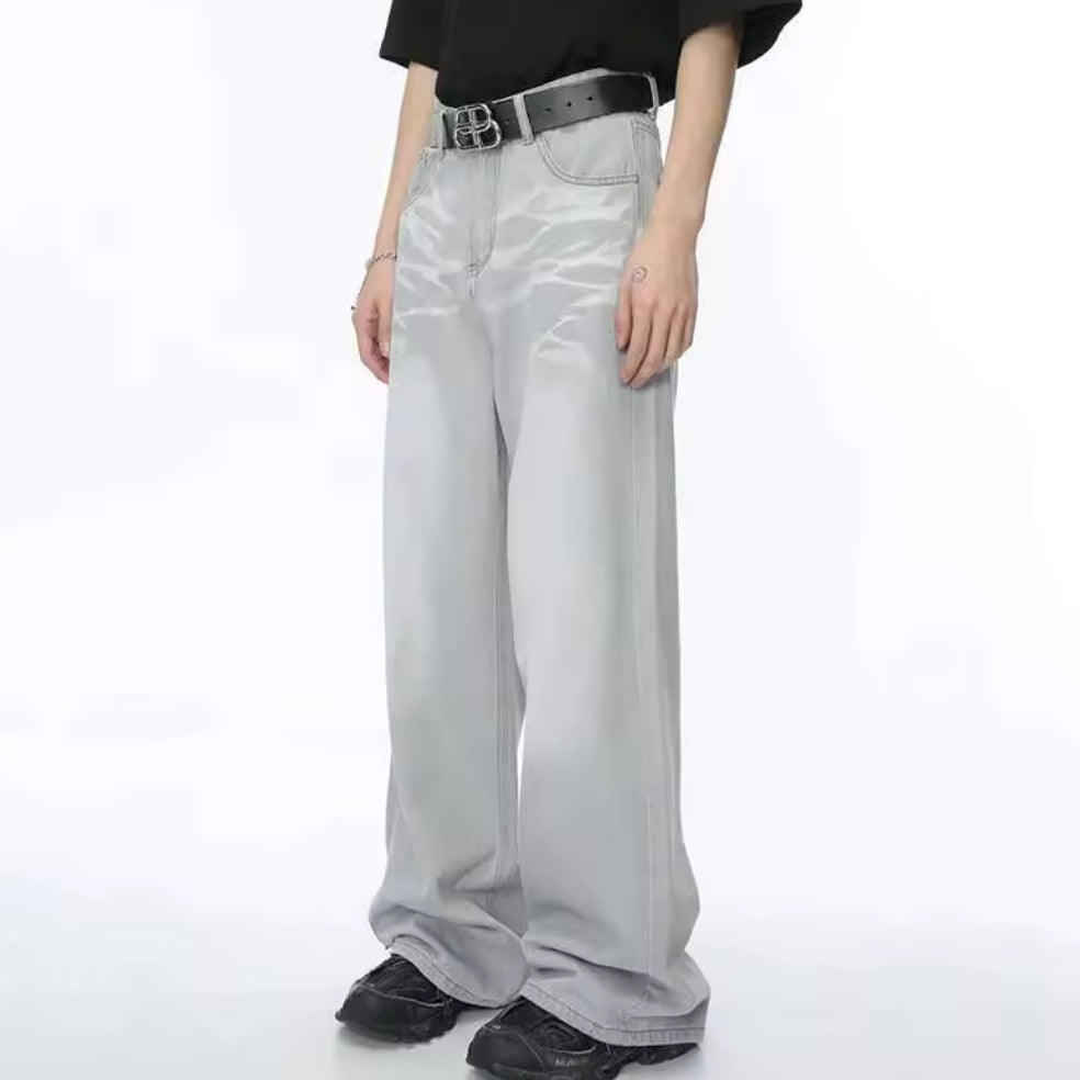 Light Gray Distressed Jeans