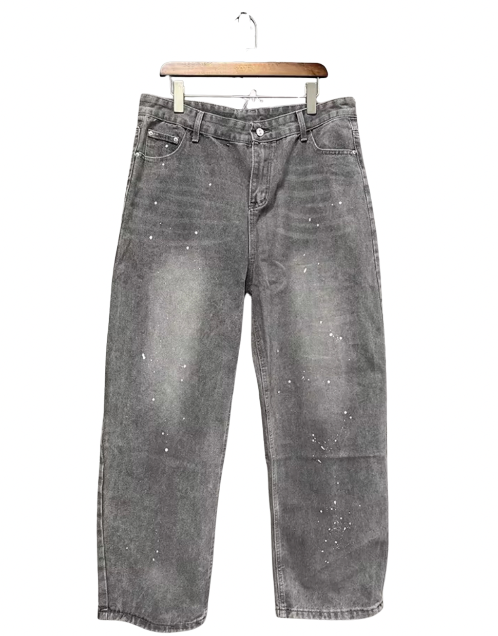 Grey Splattered Jeans