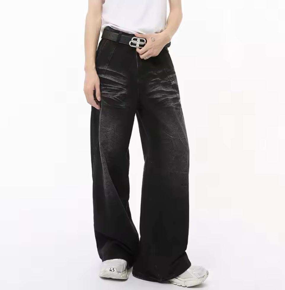 Black Ink Washed Jeans