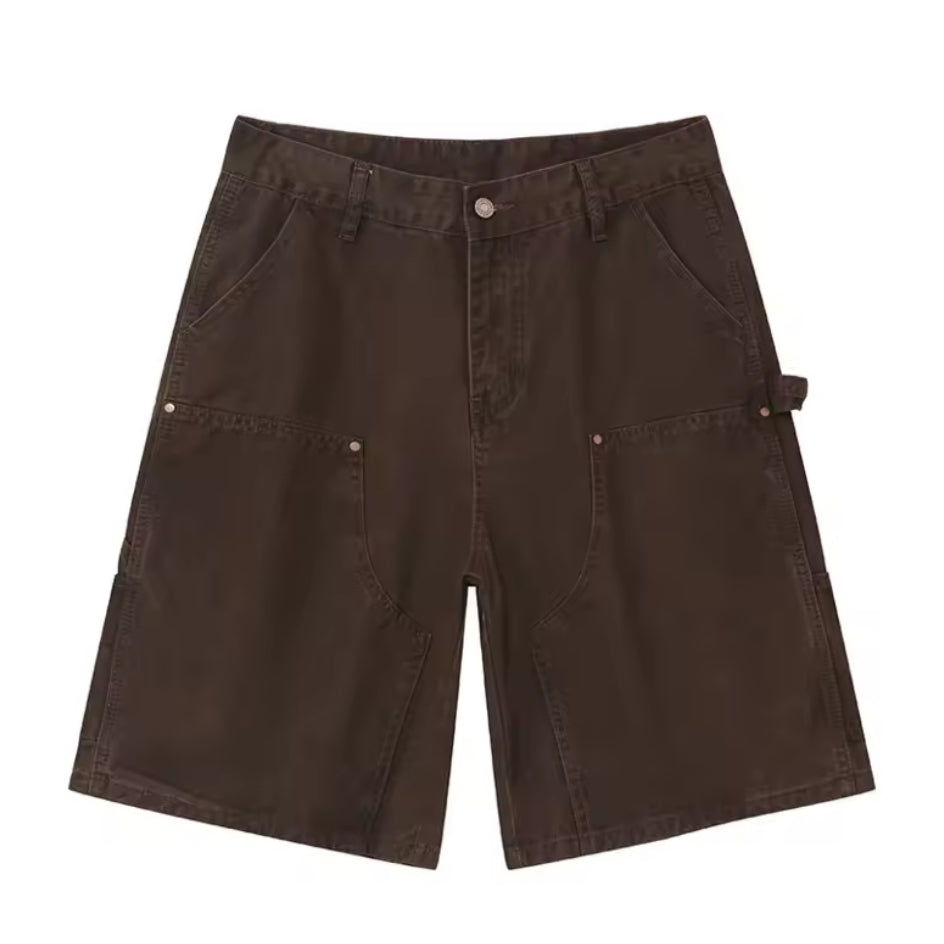 Brown Cargo Jorts