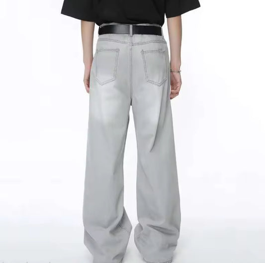 Light Gray Distressed Jeans