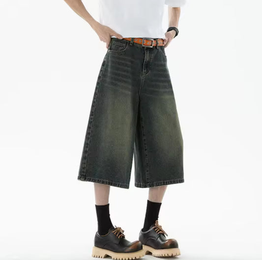 Retro Blue Wash Jorts