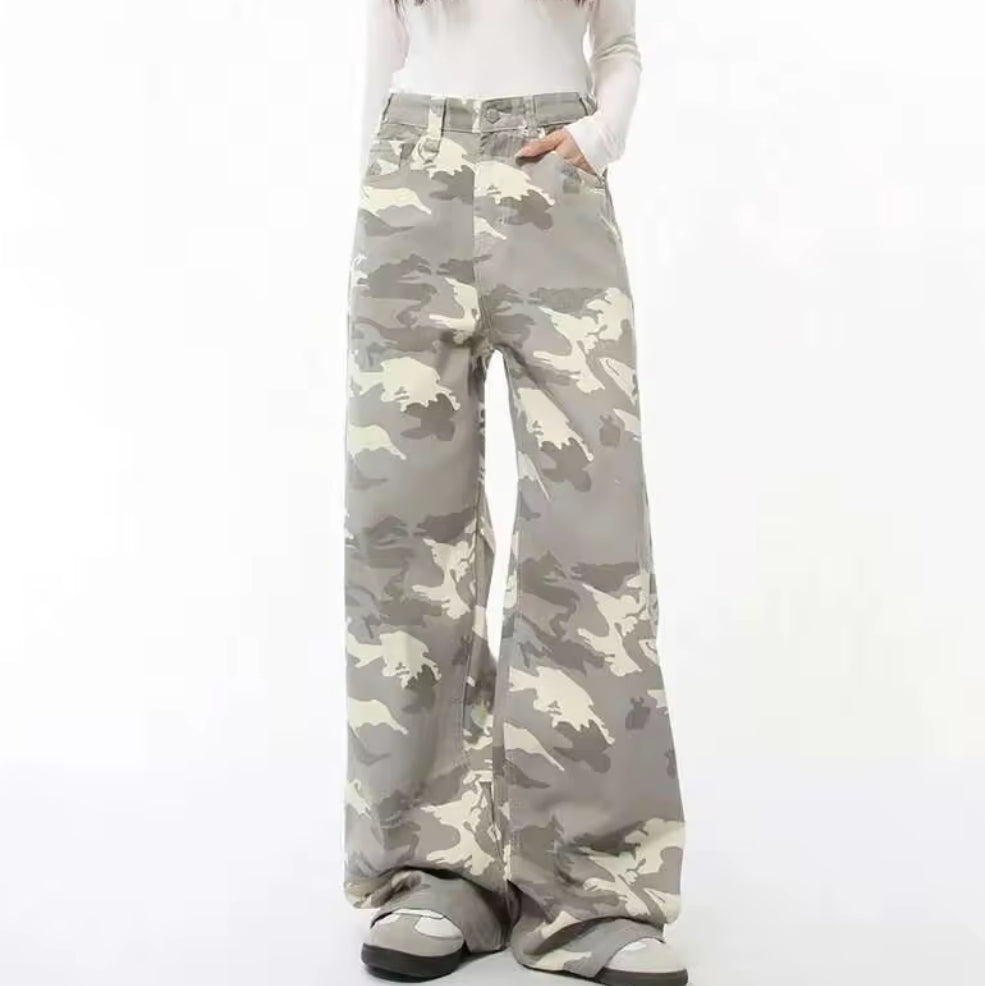 Light Camo Baggy Jeans