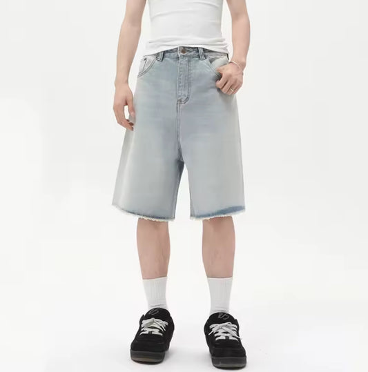 Blue Heavy Washed Jorts
