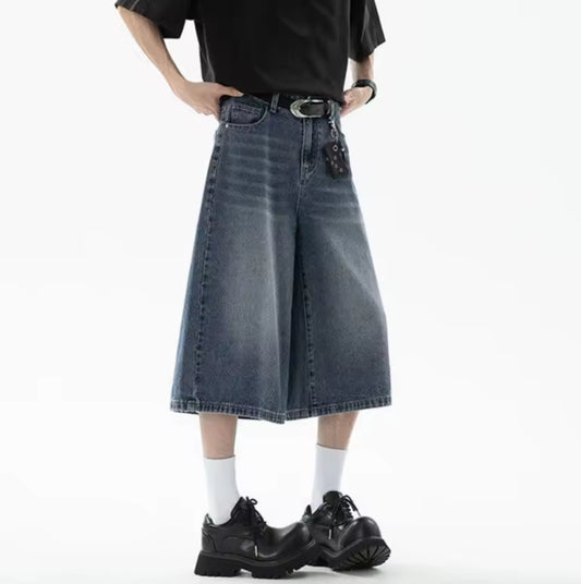 Overcast Blue Washed Jorts