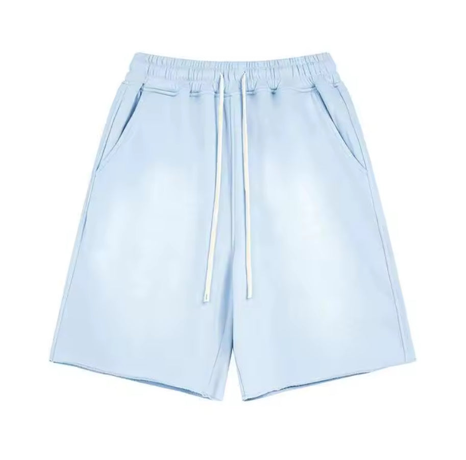 Light Blue Washed Shorts