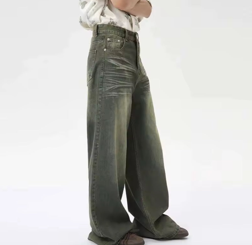 Cyan Retro Jeans