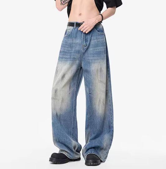 Blue Scuffed Jeans