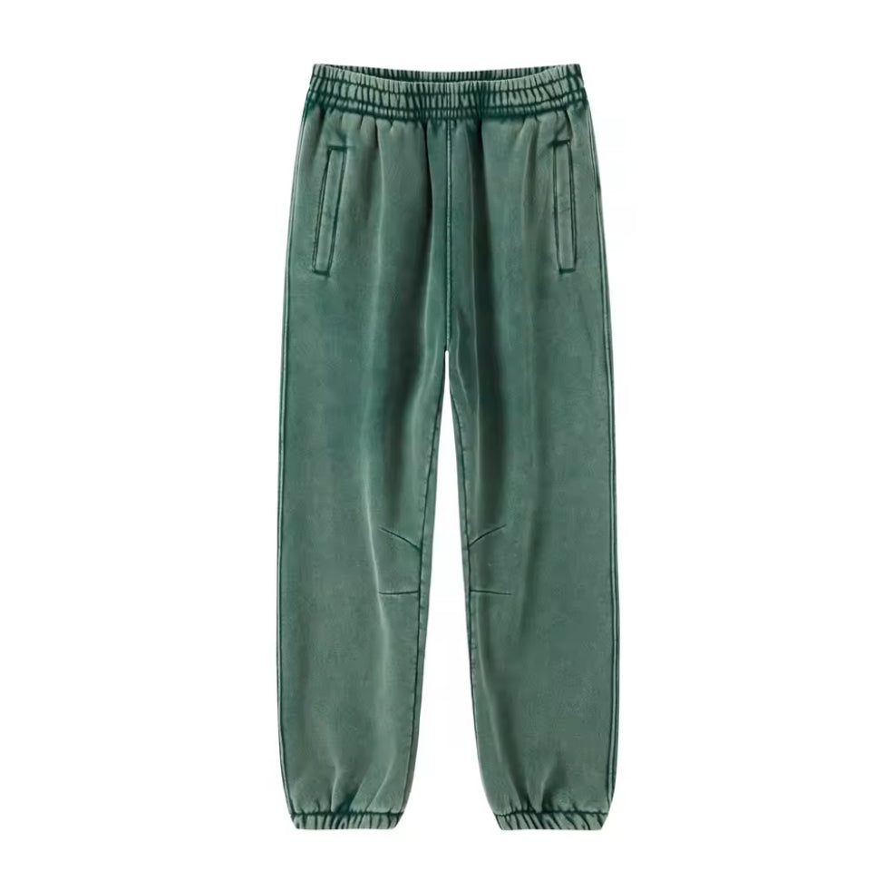 Faded Green Cuffed Sweats