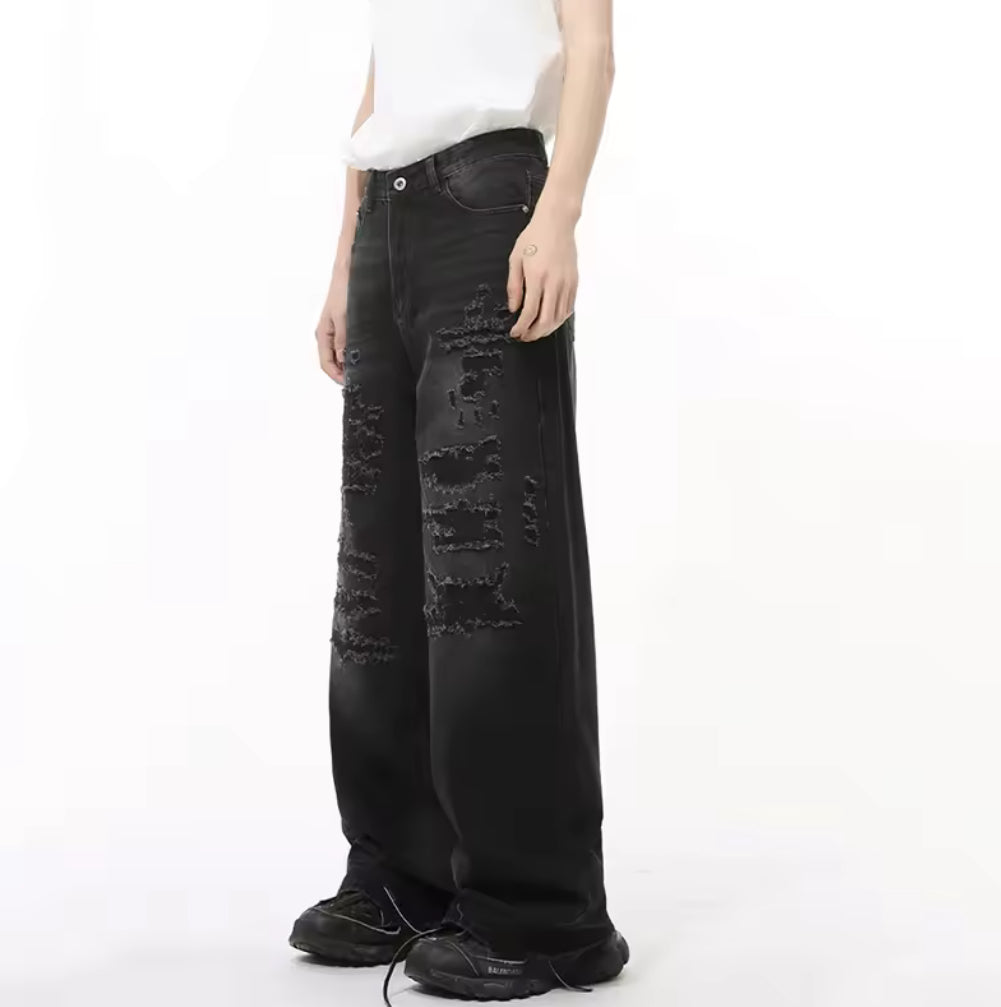 Charcoal Ripped Jeans