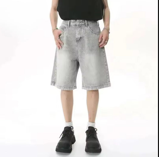 Gray Baggy Jorts