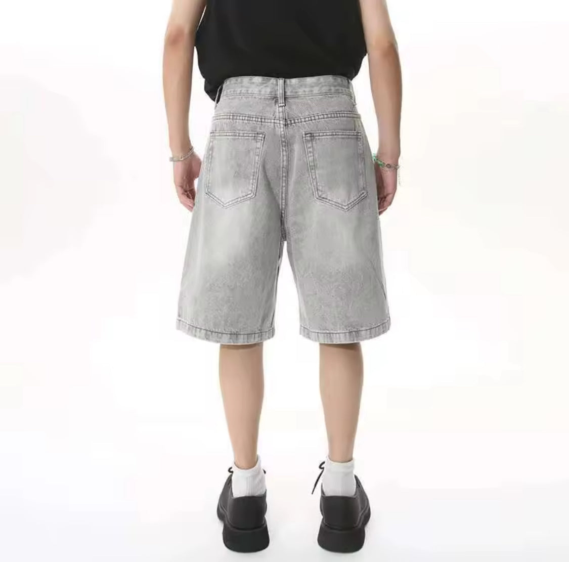 Grey Baggy Jorts