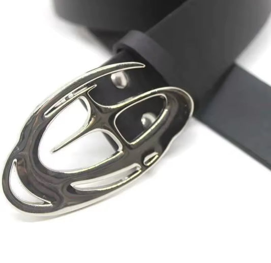 Black Oval Star Belt