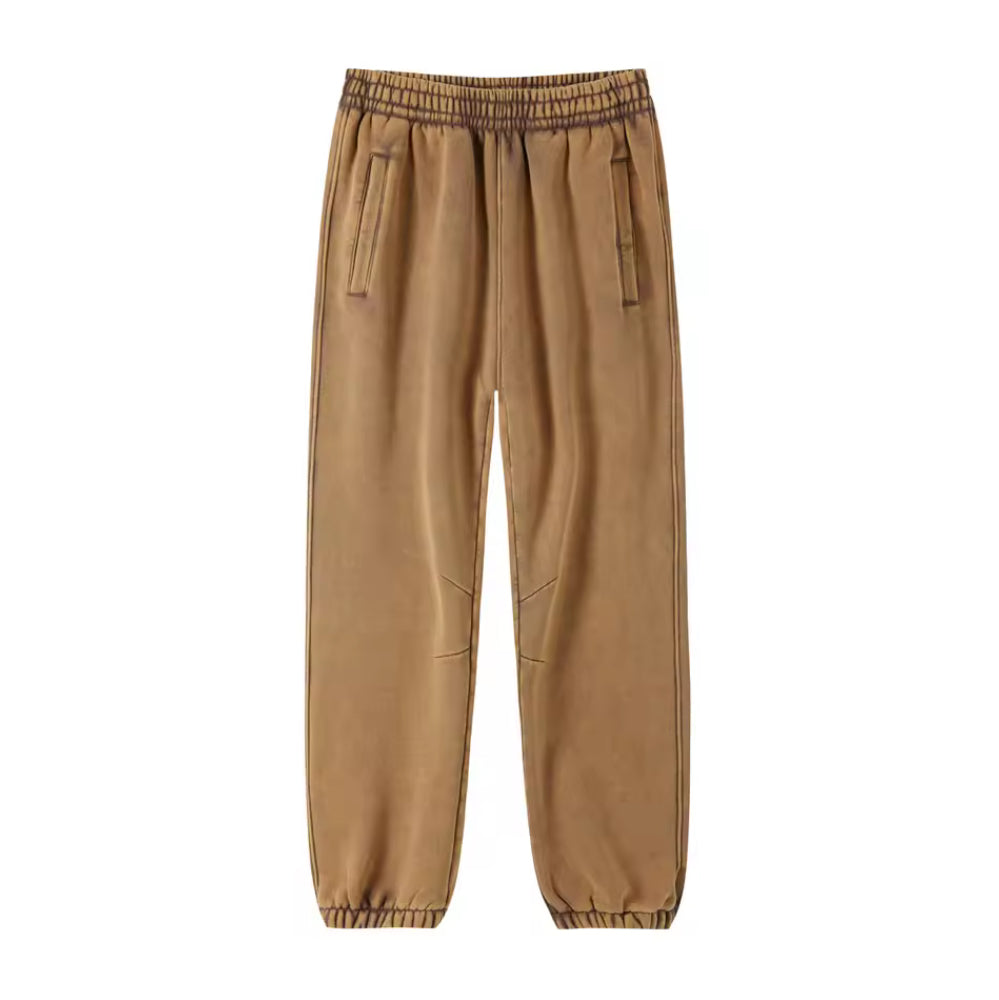 Faded Brown Cuffed Sweats