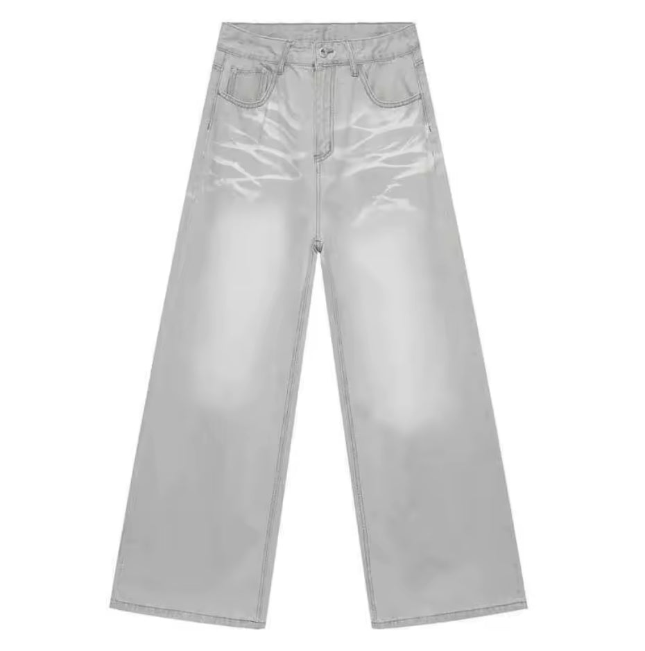 Light Gray Distressed Jeans