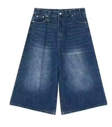 Navy Blue Baggy Jorts