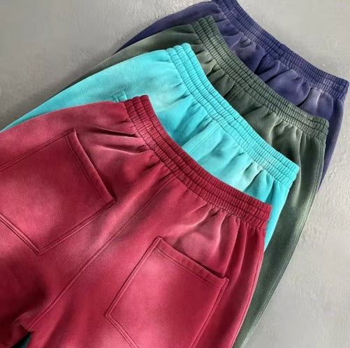 Washed Green Baggy Sweats