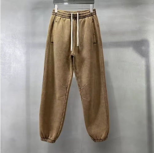 Faded Brown Cuffed Sweats