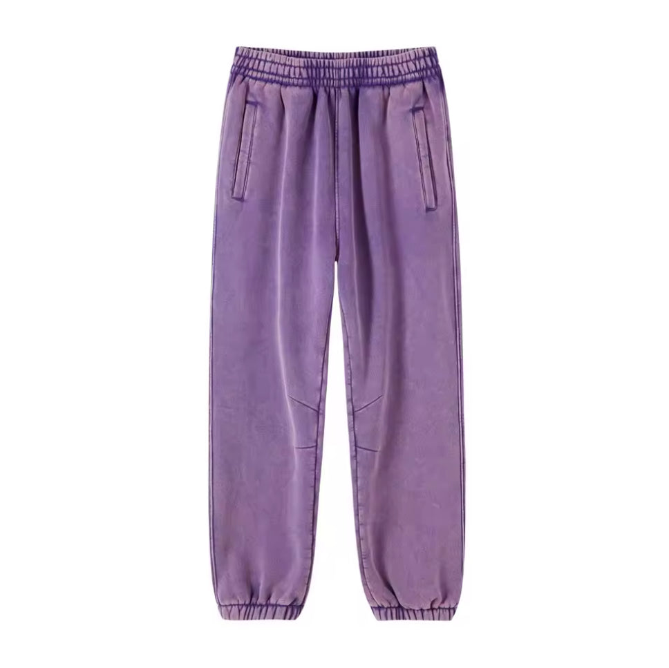 Faded Purple Cuffed Sweats