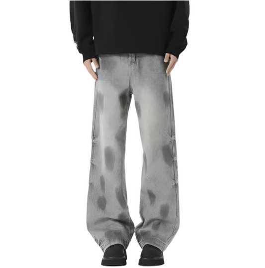 Grey Spotted Jeans