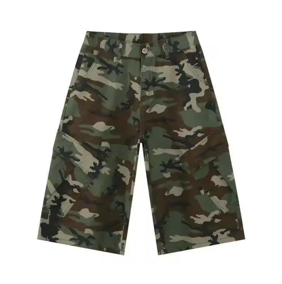 Camo Baggy Jorts – Mess Threads