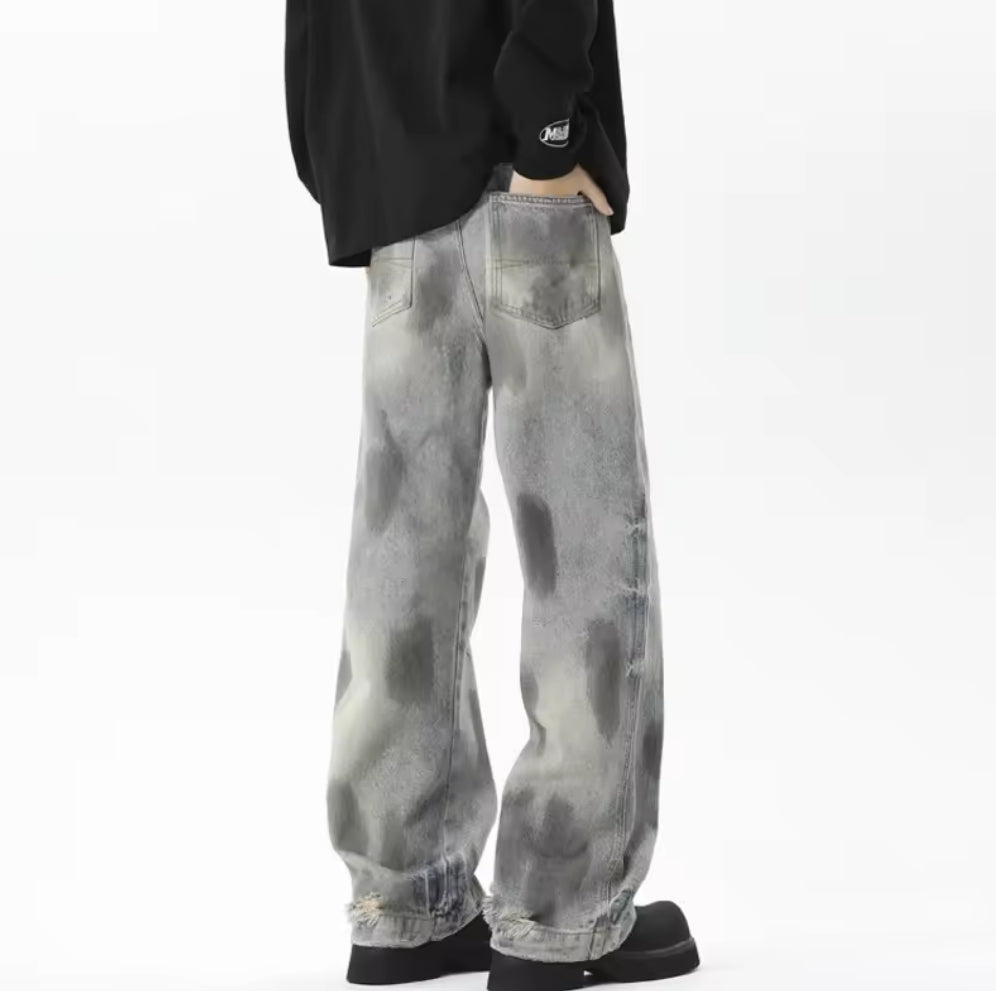 Grey Spotted Jeans