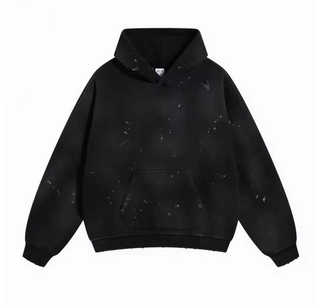 Black Scuffed Paint Splatter – Mess Threads