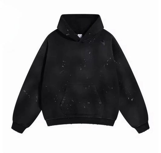 Black Scuffed Paint Splatter