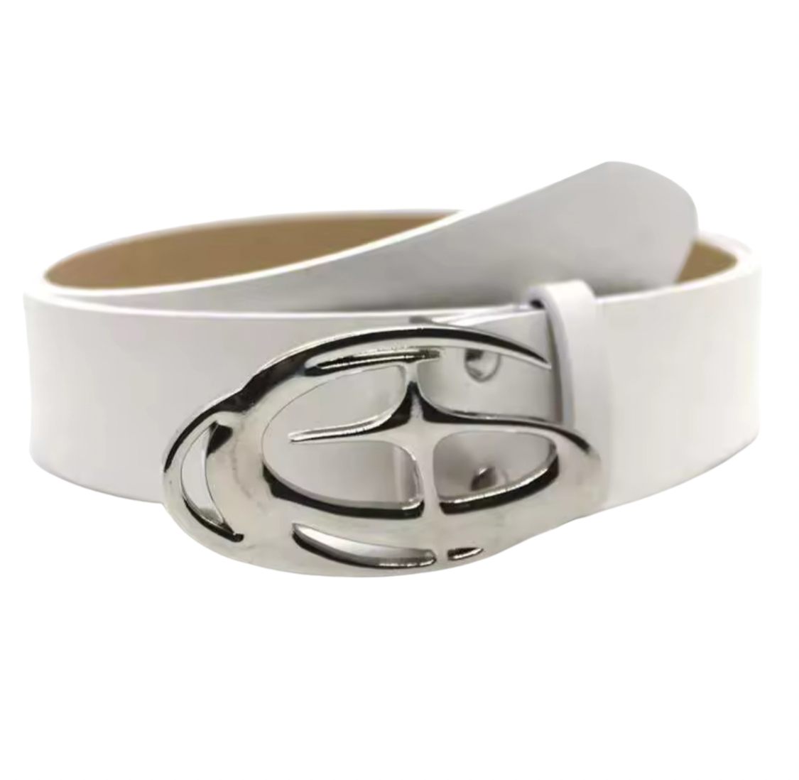 White Oval Star Belt