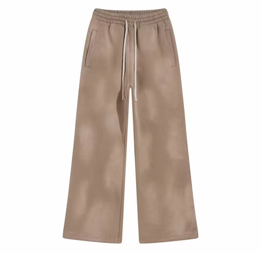 Washed Brown Baggy Sweats