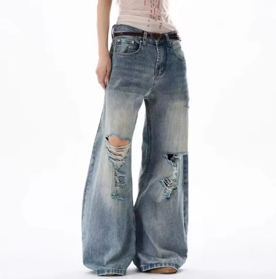 Ripped Denim Jeans – Mess Threads