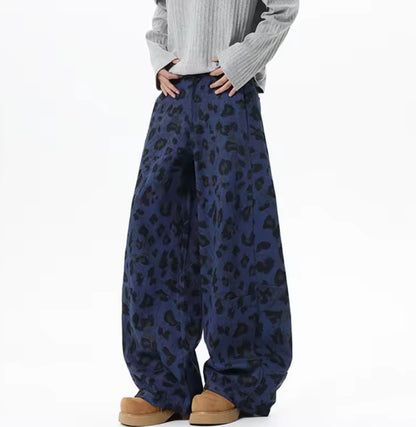 Blue Leopard Jeans