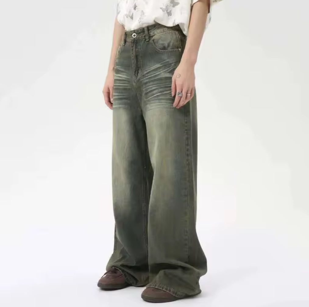 Cyan Retro Jeans