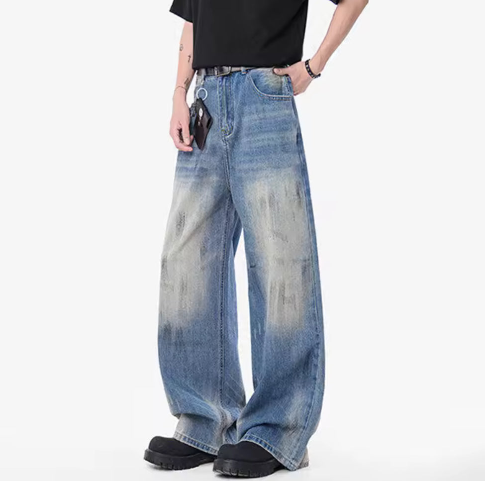 Blue Scuffed Jeans