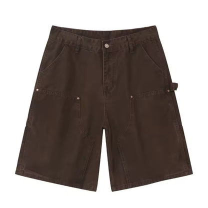 Brown Cargo Jorts