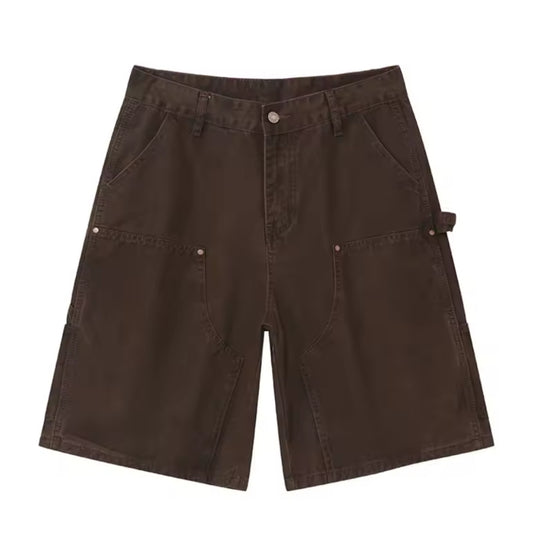 Brown Cargo Jorts
