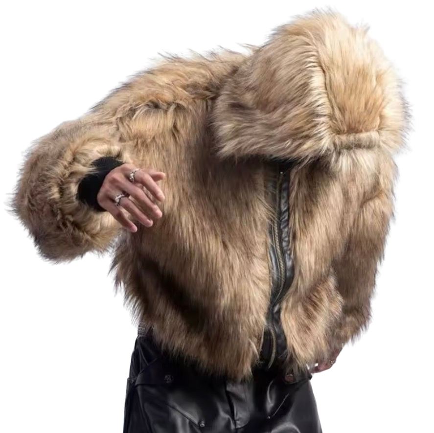 Reversable Leather Fur Jacket