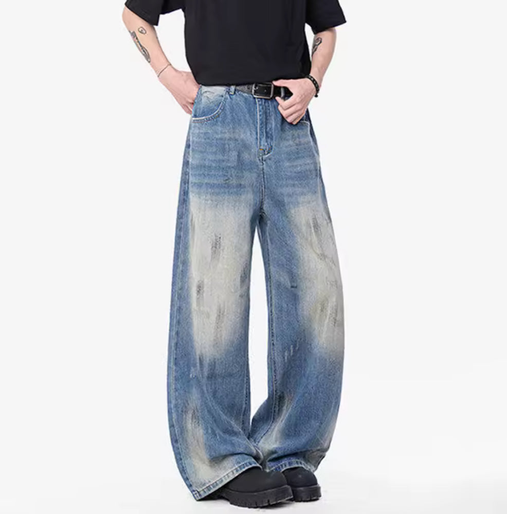 Blue Scuffed Jeans