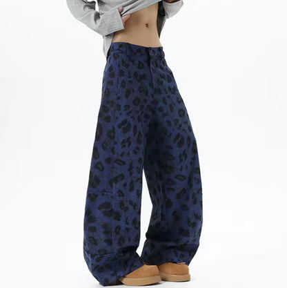 Blue Leopard Jeans