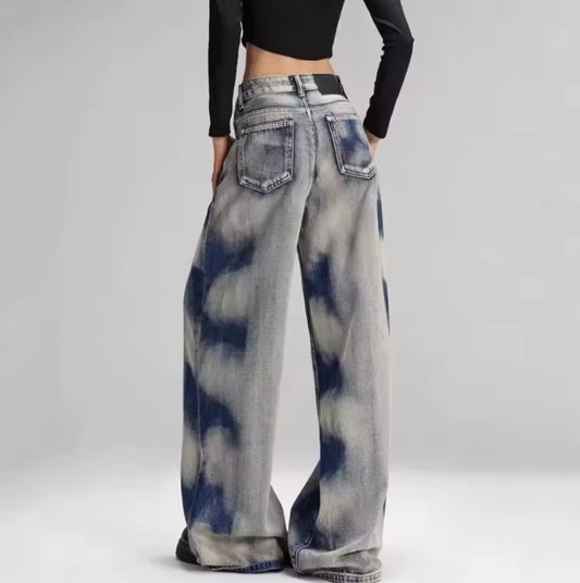 Cloud Washed Denim Jeans