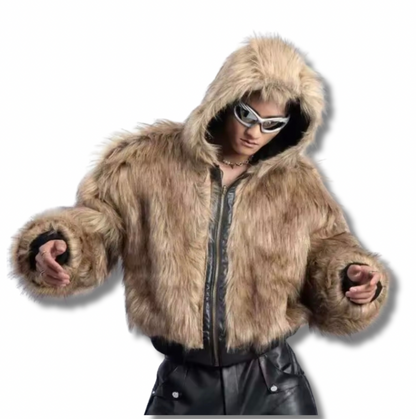 Reversable Leather Fur Jacket