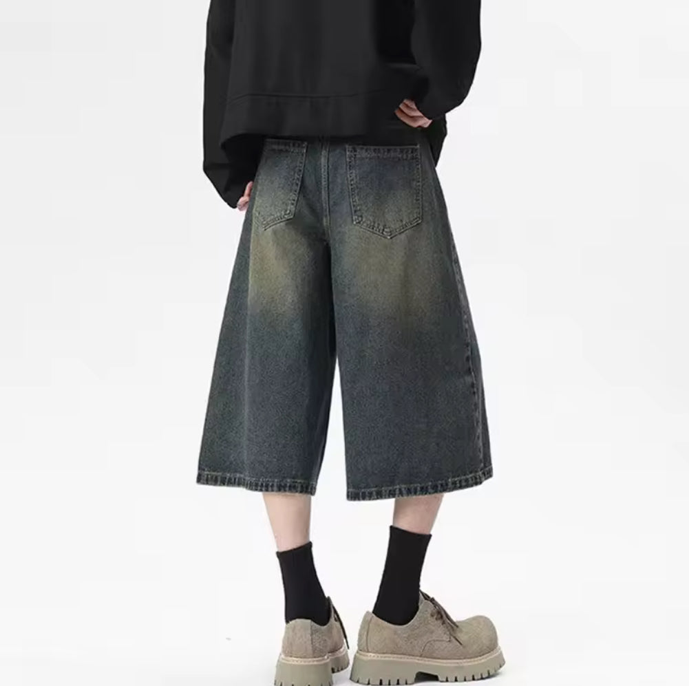 Retro Blue Wash Jorts