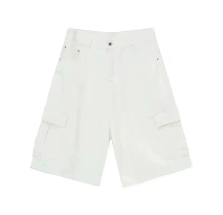 White Denim Shorts