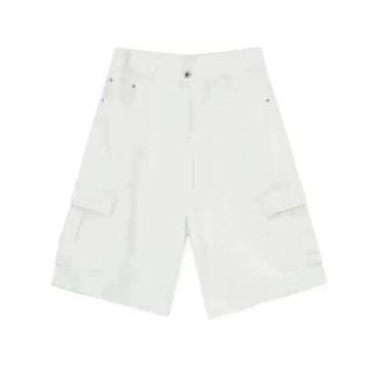 White Denim Shorts