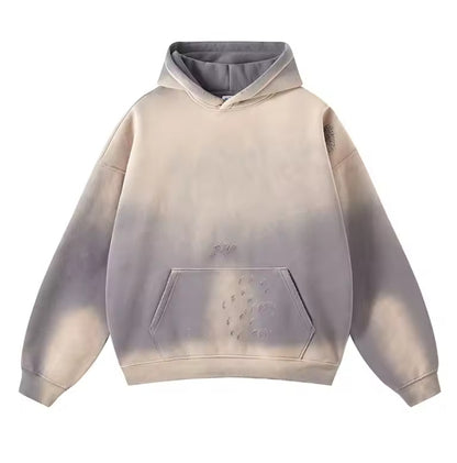 Gray Distressed Hoodie