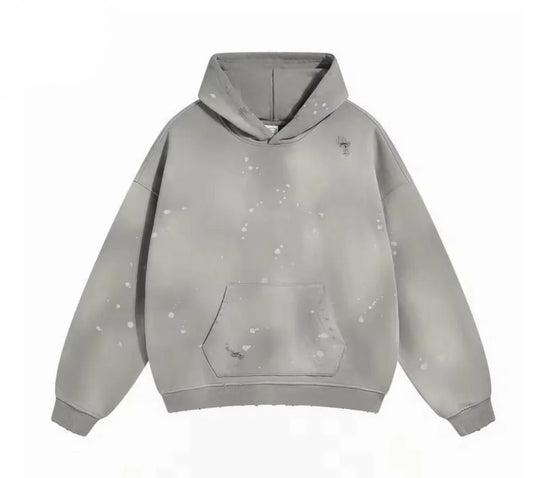 Grey Distressed Hoodie