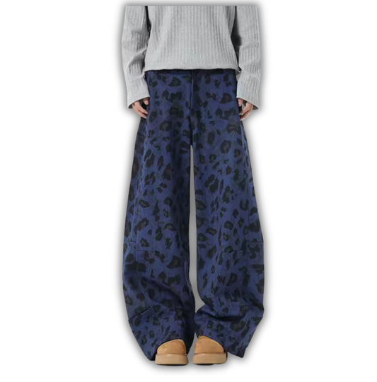 Blue Leopard Jeans