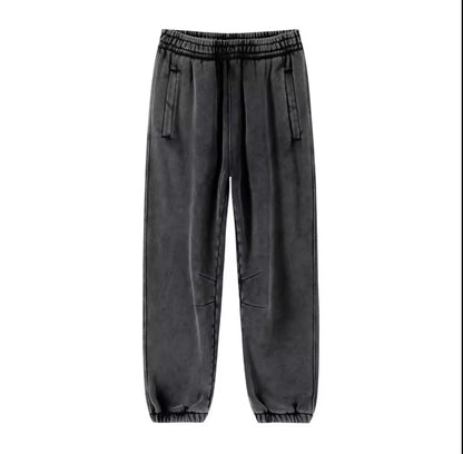 Faded Black Cuffed Sweats