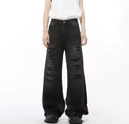 Charcoal Ripped Jeans